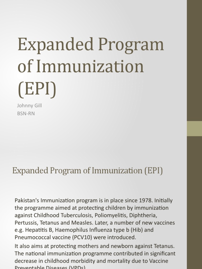 EPI: Pakistan's Immunization Strategy | PDF | Self-Improvement