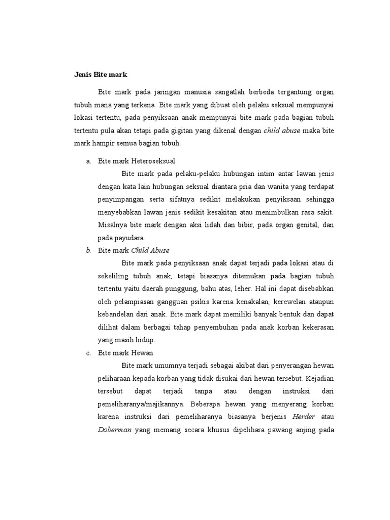 Jenis Bite Mark PDF