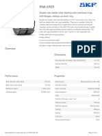 SKF RNA 6909 Specification