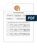 AARTI Industries Process Data Sheet for 15% Caustic Solution Day Tank