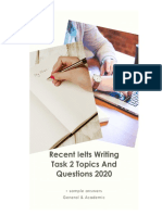 Ieltsonline - Byak - Recent IELTS Writing Task 2 Topics PDF
