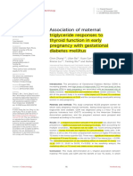 Association of Maternal Triglyceride Responses To Thyroid Function in Early Pregnancy With Gestational Diabetes Mellitus PDF