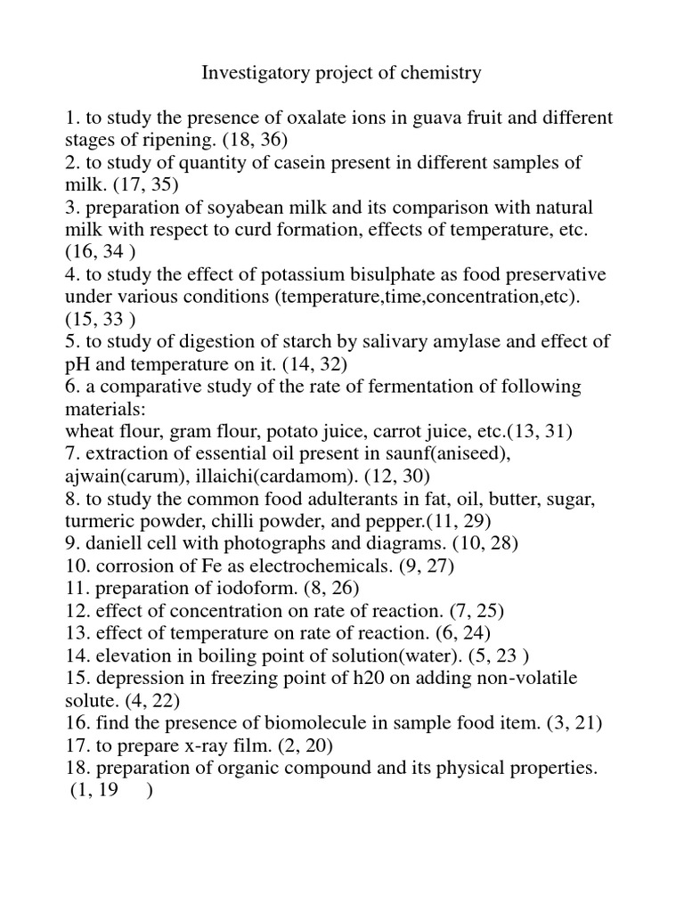 Chemistry Project PDF