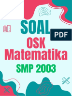 Soal OSK Matematika SMP 2003 + Pembahasan