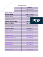 Jadwal Infak Ramadhan