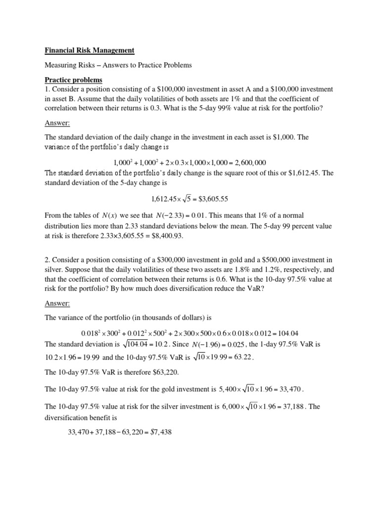 Ch7-8 Practice Problems - Answers | PDF | Finance & Money Management
