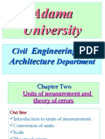 Adama University Civil Engineering Dept Chapter on Units and Errors
