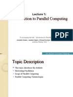 Lecture 1 - Introduction To Parallel Computing