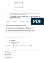 8th Chemistry 2nd Term Exams Worksheet