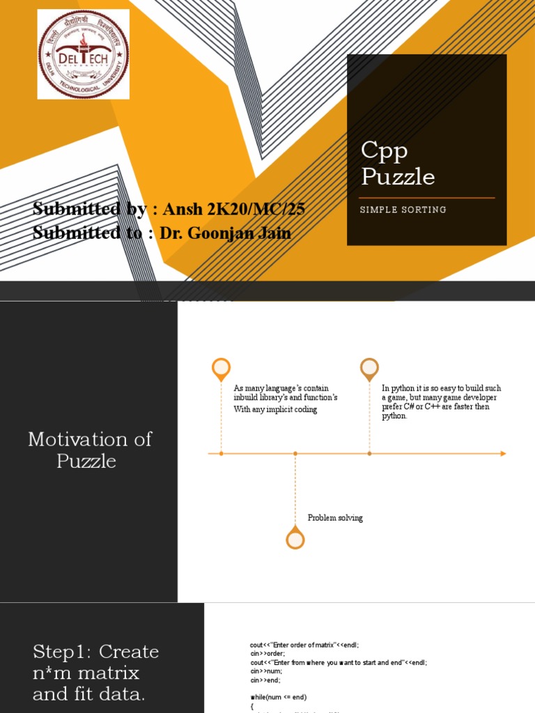 CPP Puzzle PDF Matrix (Mathematics) Computer Engineering