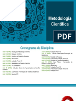 Metodologia Científica Cronograma