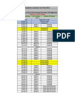 Academic Calendar-Uca-Feb-2023 Top-Up-Bsc (Hons) International Business Management