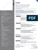 CV Aude Baldassari Développeuse Web PDF