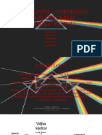 Razlaganje (Disperzija) Svjetlosti Kroz