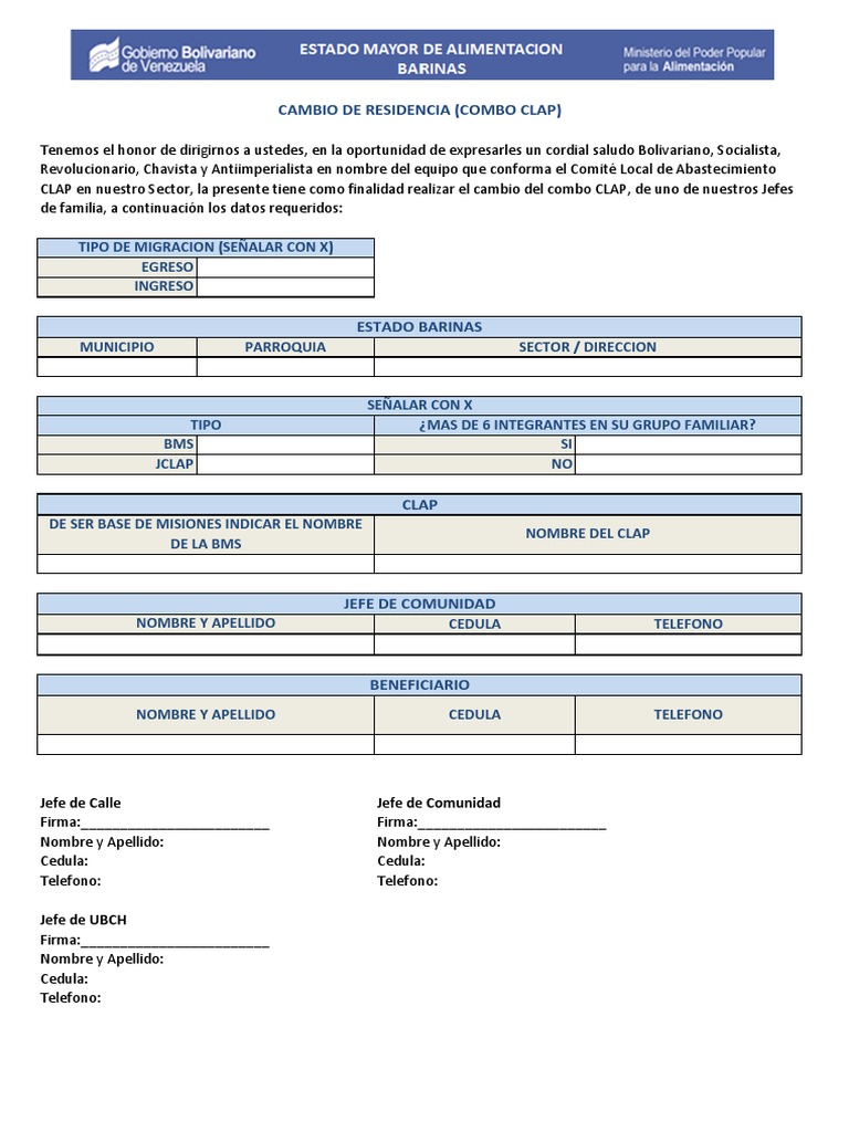Formato de migracion para traslado pdf