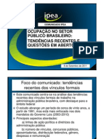 Estudo do Ipea sobre o número de servidores públicos no Brasil [apresentação em slides]