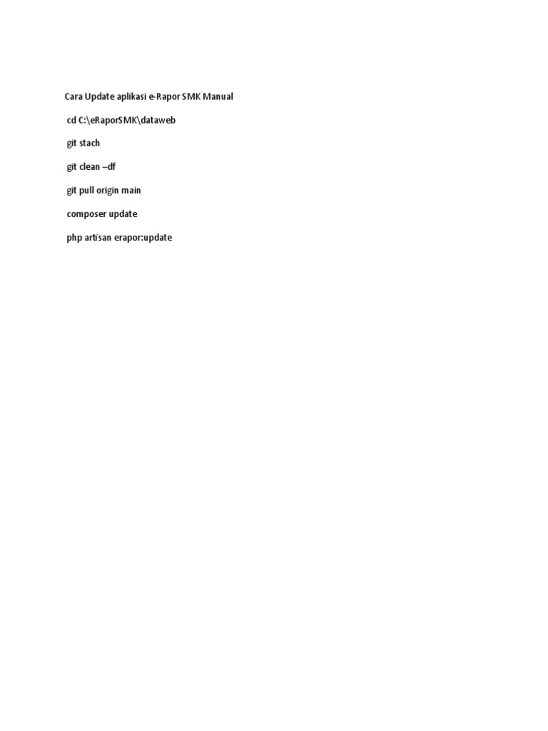 Cara update aplikasi manual pdf