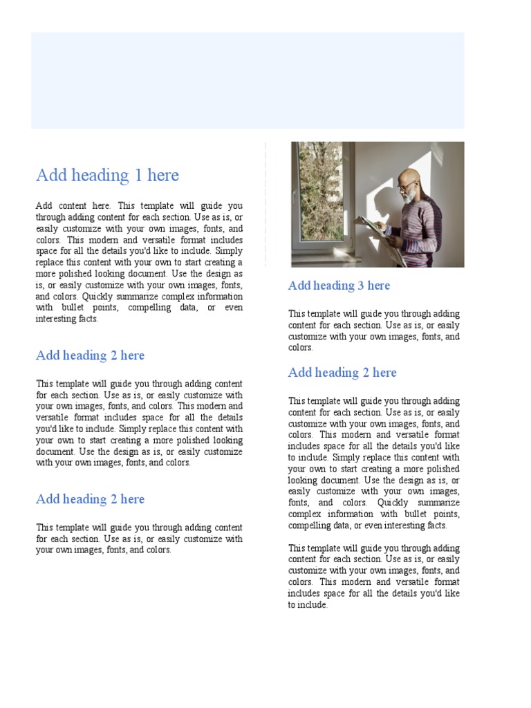 Versatile Content Creation Template | PDF