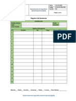 Registro de Asistencia A Capacitación PDF