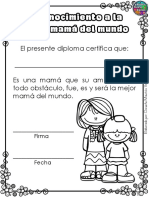 Diplomas para Colorear y Dar El Día de Las Madres PDF