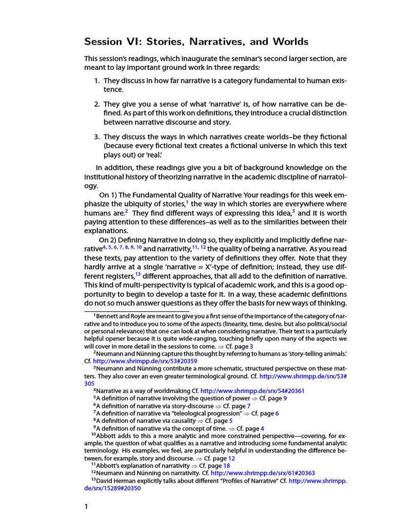 Narrative Theory PDF | PDF