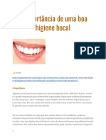 A Importância de Uma Boa Higiene Bocal PDF