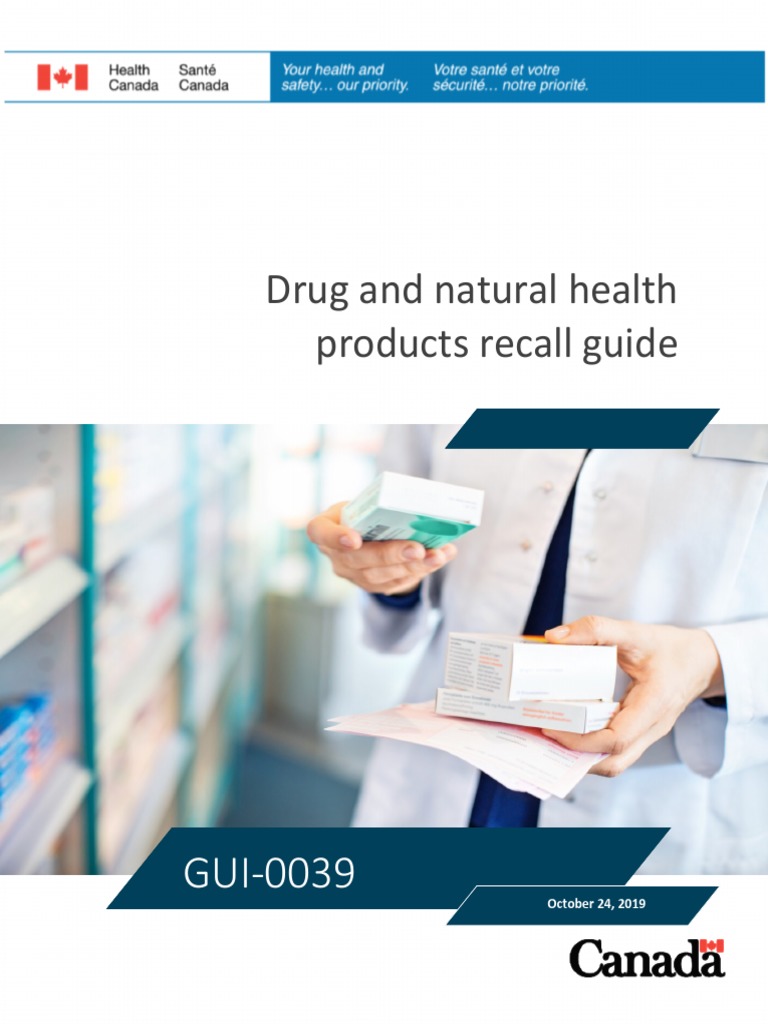 Health Canada Recall Guide PDF PDF