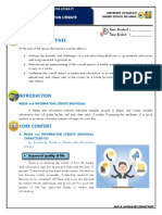 MIL Lesson 9 - Media and Information Literate Individual PDF