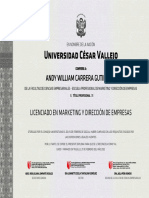 Universidad César Vallejo: Andy William Carrera Gutierrez