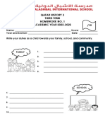 HW1 - Childs Duties - Family - School - Community PDF
