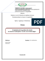 Evaluation de La Gestion Des Stock Au Sein de L'entreprise PDF