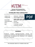 SEMM3033 FE Guideline