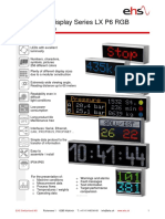 LED Matrix Display Series LX P6 RGB for Industrial Use