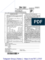 CTET Question Paper 1 2019