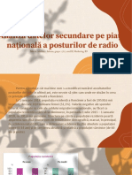 Analiza Datelor Secundare Pe Piața Națională A Posturilor de Radio