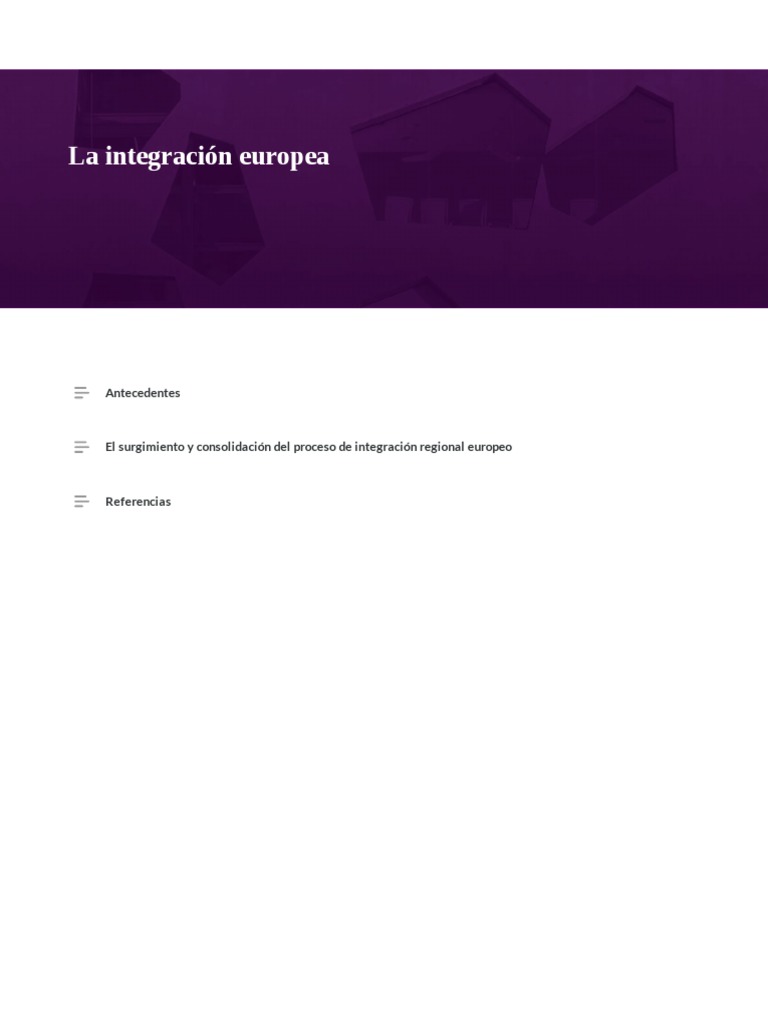 Evolución de la Integración Europea | PDF | Política