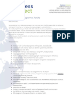 BC Programmer Job Description PDF