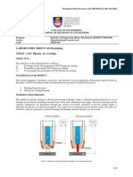 2D Machining Lab Sheet - PLasma Arc Cutting PDF