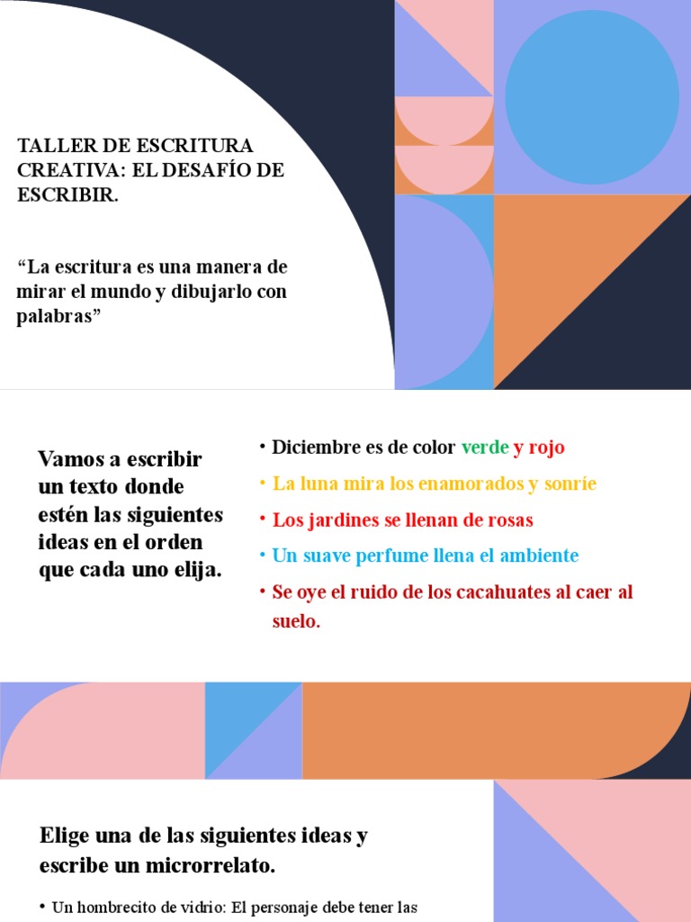 Taller de Escritura Creativa | PDF