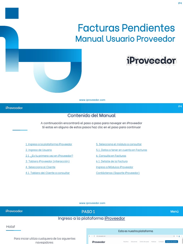 Manual Facturas Pendientes de Pago PDF PDF