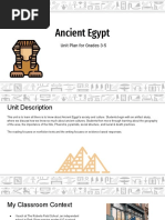 Thematic Unit - Ancient Egypt