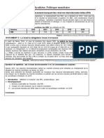 Synthèses - Politique Monétaire PDF