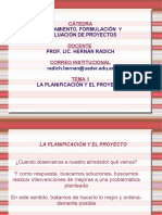 Tema 1 - La Planificación y El Proyecto (Diapositiva) PDF