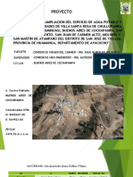 Mejoramiento del servicio de agua en 8 localidades de Ticllas