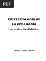 Espistemologia de La Pedagogia