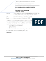 Informe N°039-Dcp-Sgl-Gafr-Mdpb - Remito Características Del Bote Asignado A La Oficina de Defensa Civil