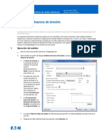 VoltageSag - Informe de Contingencio - Huecos de Tensión PDF