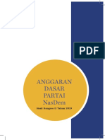 AD ART Layout Anggaran Dasar Partai Nasdem 20 Juli 2020 PDF