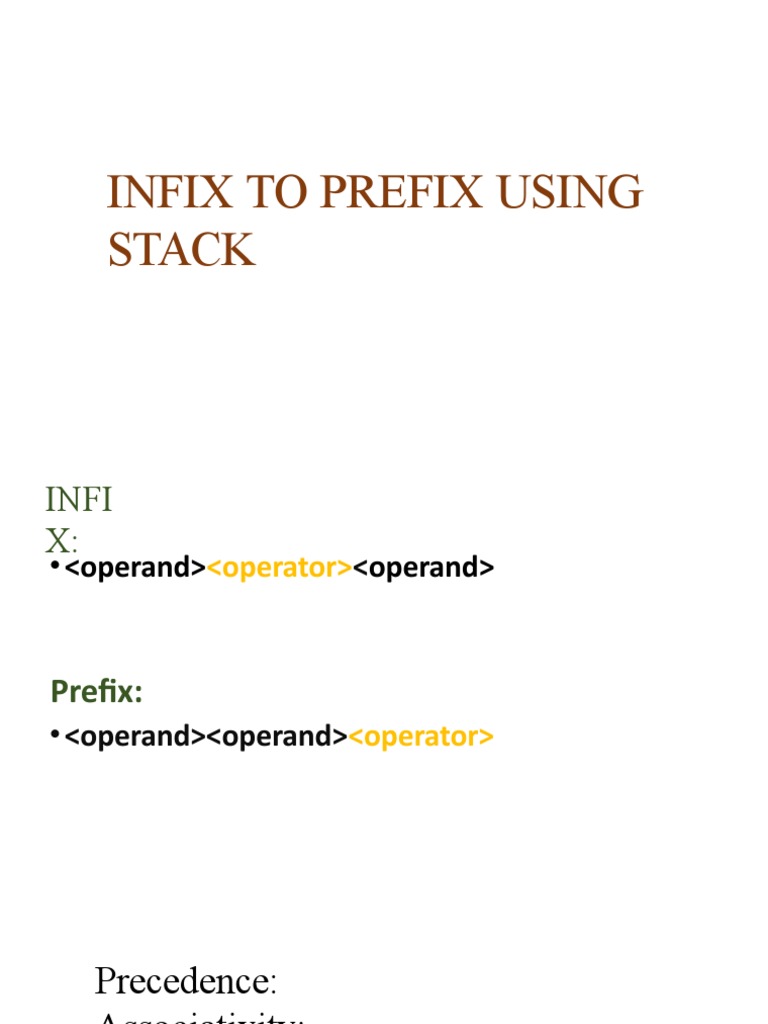 Infix to Prefix Conversion Guide | PDF
