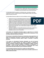 Tipos de intermediarios financieros